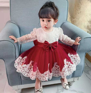 A&A FASHION Baby Girls Midi/Knee Length Festive/Wedding Dress