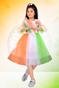 STAJMINADRESSES Girls Below Knee Festive/Wedding Dress