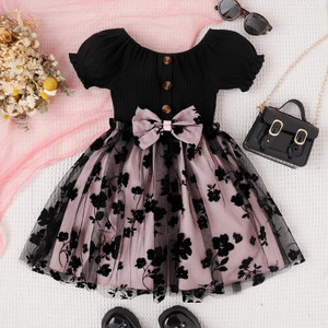 TIOR Girls Midi/Knee Length Festive/Wedding Dress