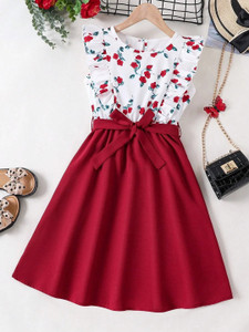 Miss & Chief Indi Girls Midi/Knee Length Party Dress
