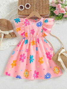 Miss & Chief Girls Midi/Knee Length Party Dress