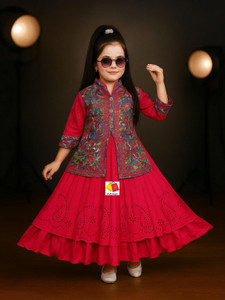 Smsarful Girls Maxi/Full Length Festive/Wedding Dress
