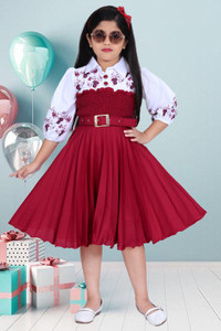 Maria Calcutta Girls Below Knee Party Dress