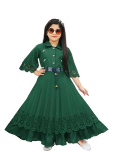 A Asma dresses Indi Girls Maxi/Full Length Casual Dress