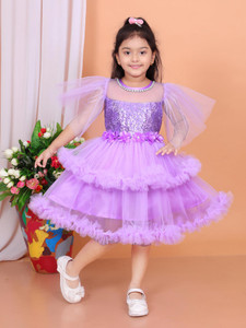 ELITEWAVE Girls Below Knee Casual Dress