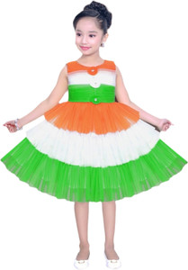 Z Z D FASHION Girls Midi/Knee Length Party Dress