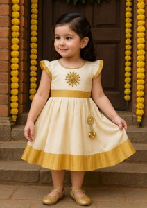 RIMJHIM CREATION Girls Above Knee Casual Dress