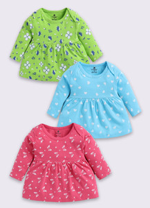 TINY BINY Baby Girls Above Knee Casual Dress