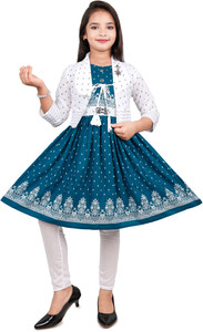 Sk style Girls Midi/Knee Length Party Dress