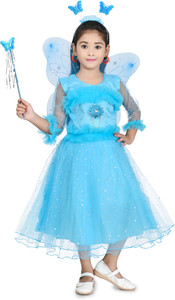 Zenat Girls Below Knee Party Dress