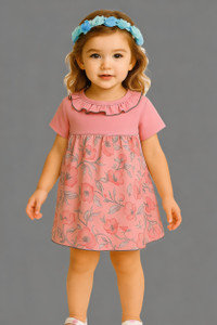 Barsa Tots Baby Girls Midi/Knee Length Casual Dress