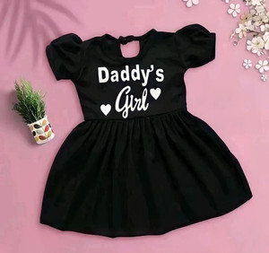 LITTLE MAMA Baby Girls Below Knee Casual Dress