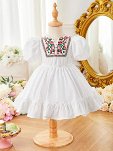 STYLISHTRENDS Girls Below Knee Party Dress