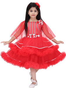 Bongprince Girls Below Knee Party Dress