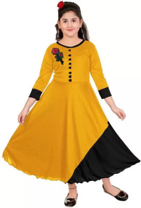 FTC FASHIONS Girls Maxi/Full Length Festive/Wedding Dress