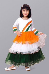 satyamfab Girls Maxi/Full Length Casual Dress
