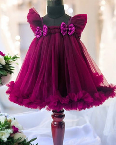 SHREE BHERUNATH FASHION Baby Girls Midi/Knee Length Party Dress
