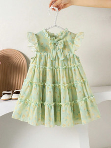 SHRVAAY GROUP Baby Girls Maxi/Full Length Party Dress