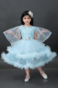 PN fashion Baby Girls Below Knee Festive/Wedding Dress