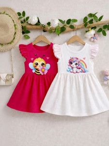 FOSEN Baby Girls Midi/Knee Length Casual Dress