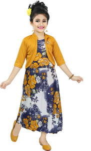 Chandrika Girls Maxi/Full Length Casual Dress