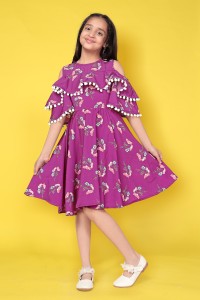 Fashion Dream Girls Midi/Knee Length Casual Dress