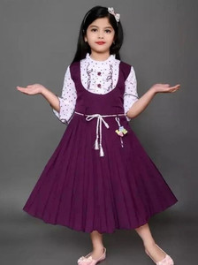 SK JJ DRESSES Baby Girls Below Knee Festive/Wedding Dress