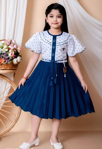 j.n.s rozina Indi Girls Below Knee Festive/Wedding Dress
