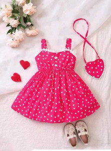 Kidszone Baby Girls Below Knee Casual Dress