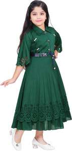 Mdmongaldresses Girls Maxi/Full Length Party Dress