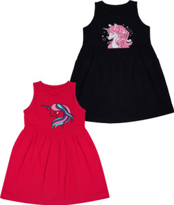 FAZZA Girls Midi/Knee Length Casual Dress