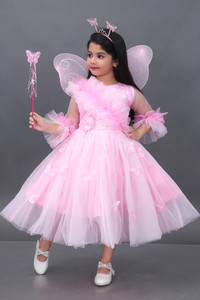 DS DRESSES Girls Calf Length Party Dress