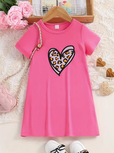 BHARATH FASHION Girls Midi/Knee Length Casual Dress