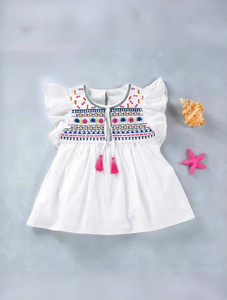 N FASHION AFIYA Girls Above Knee Party Dress