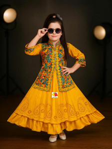 Smsarful Girls Maxi/Full Length Festive/Wedding Dress