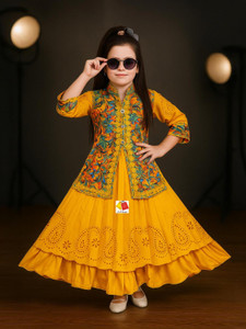 Smsarful Girls Maxi/Full Length Festive/Wedding Dress