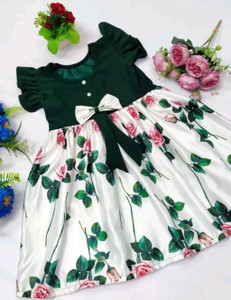 UPTREND VESTURE Baby Girls Midi/Knee Length Casual Dress