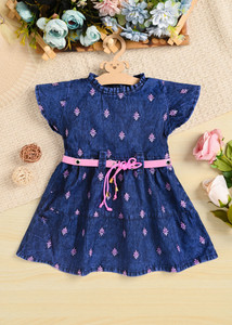 COTTONHOUSE Girls Midi/Knee Length Casual Dress