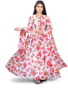 LAAIBACREATION Indi Girls Maxi/Full Length Casual Dress