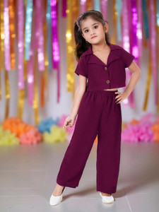 KAARIGARI Girls Party(Festive) Jacket Pant