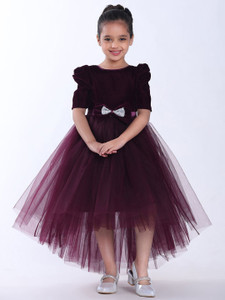 Toy Balloon Kids Girls Below Knee Party Dress