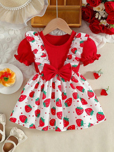 SK DALIA DRESSES Baby Girls Midi/Knee Length Casual Dress