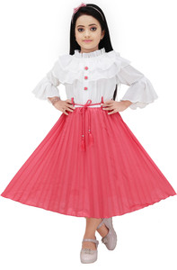BISAL Indi Girls Below Knee Festive/Wedding Dress