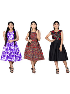 LUCY Girls Below Knee Casual Dress