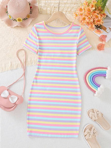 BlkFeather Girls Midi/Knee Length Casual Dress