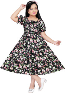 DSGARMENT Girls Midi/Knee Length Festive/Wedding Dress