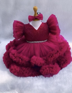 FairyFlair Girls Above Knee Festive/Wedding Dress