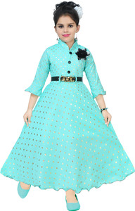 UNICKFASHION Girls Maxi/Full Length Party Dress