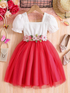 Miss & Chief Girls Midi/Knee Length Party Dress