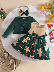 ATIQUE Baby Girls Midi/Knee Length Casual Dress